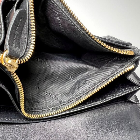 BURBERRY Black Grainy Leather Continental Wallet + Box+ Dust bag - Picture 12 of 12